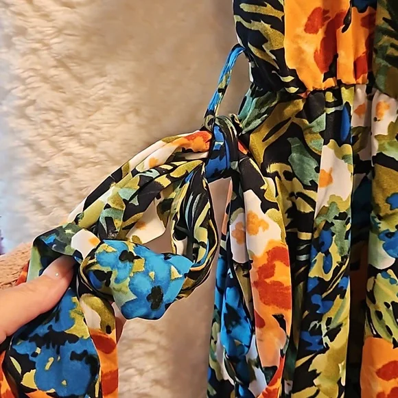 Bloomchic Dress size 12 Floral Tiered Dress - Picture 8 of 15